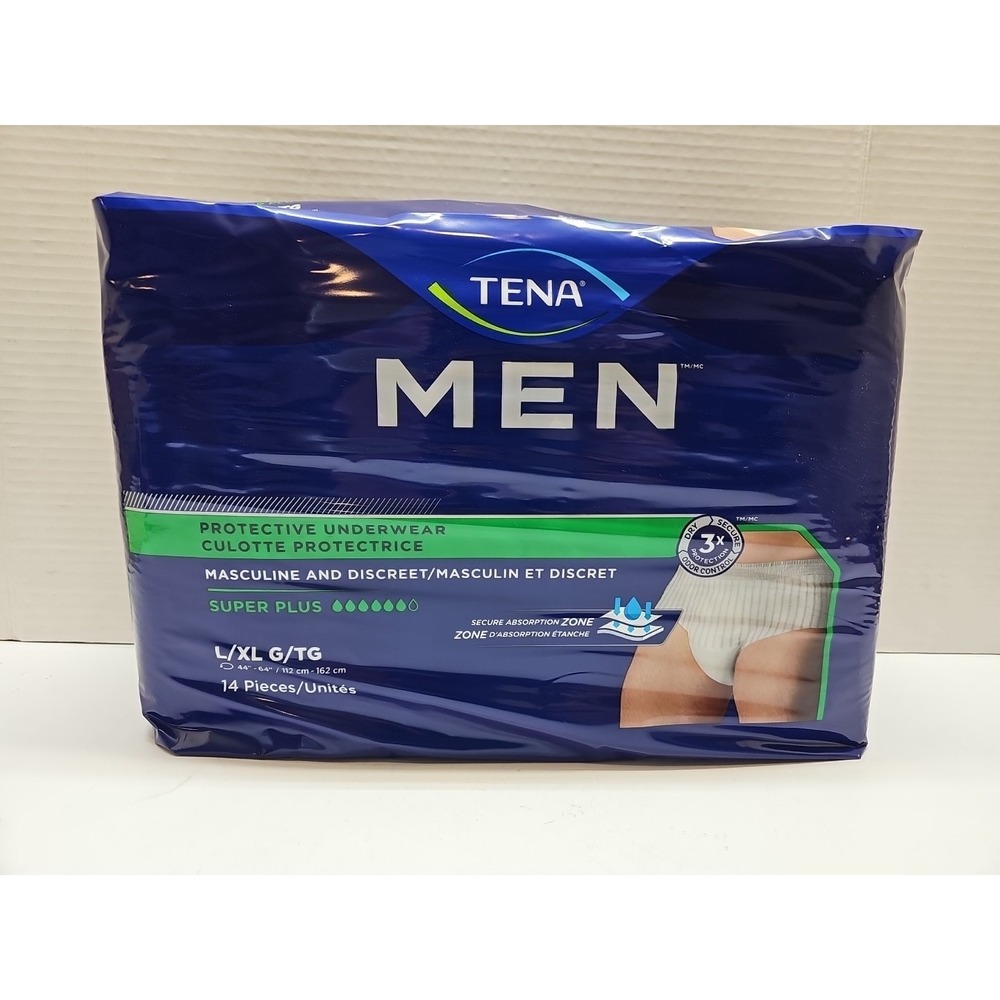 TENA Disposable Underwear Male Large / X-Large 56 Ct Protective Super Plus L/XL